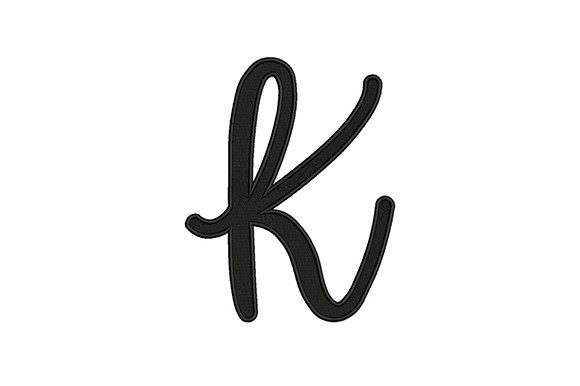 Alphabet K: Elegant & Versatile Embroidery for Craft Fairs