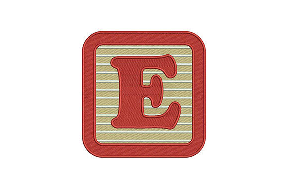 Alphabet Letter E: A Versatile, Giftable Embroidery Staple