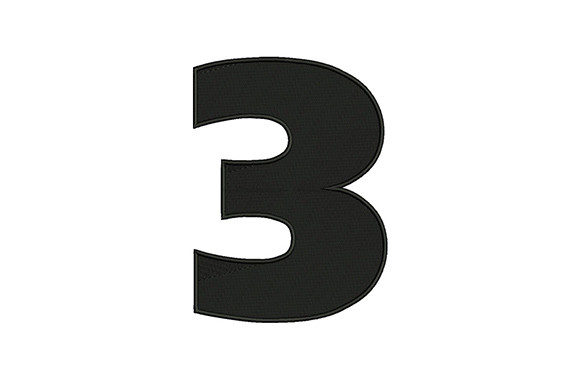 Bold Number 3: A Seasonal Embroidery Staple