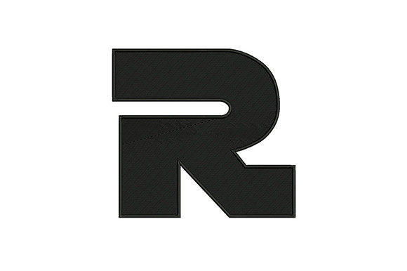 Letter R: A Clean, Versatile Monochrome Alphabet Stitch
