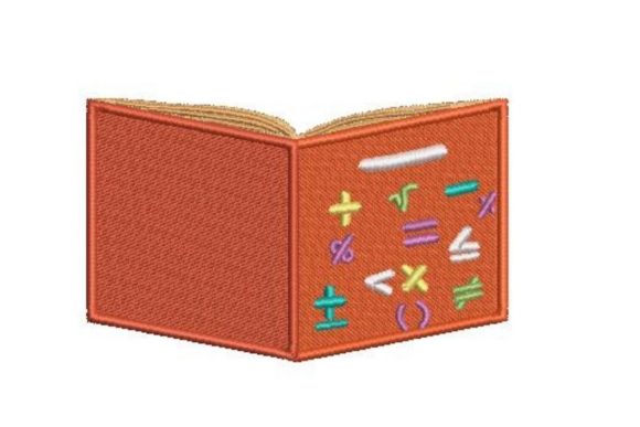 Mathematics Book Cover Embroidery