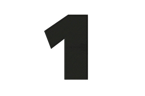 Number 1: A Timeless Blackwork Embroidery for Seasonal & Holiday Use