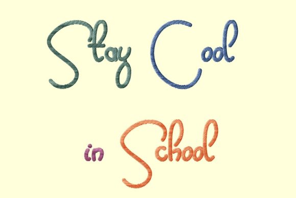 Stay Cool in School Embroidery Design Review
